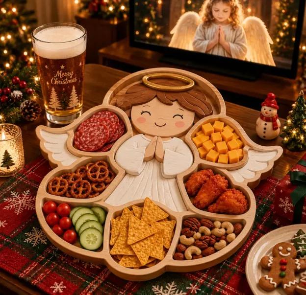 🎅 CHRISTMAS SPECIAL — Festive Character Divided Serving Platter