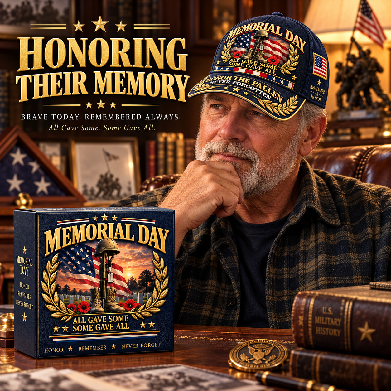 🇺🇸 Memorial Day Honor The Fallen Commemorative Cap