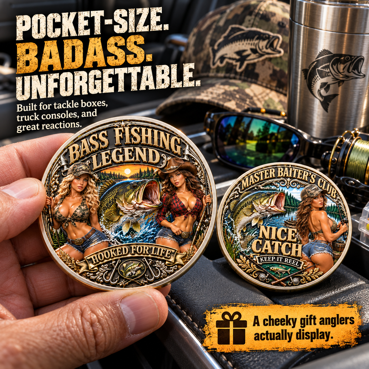 🎣 Bass Fishing Legend Commemorative Coin（Gift box included）
