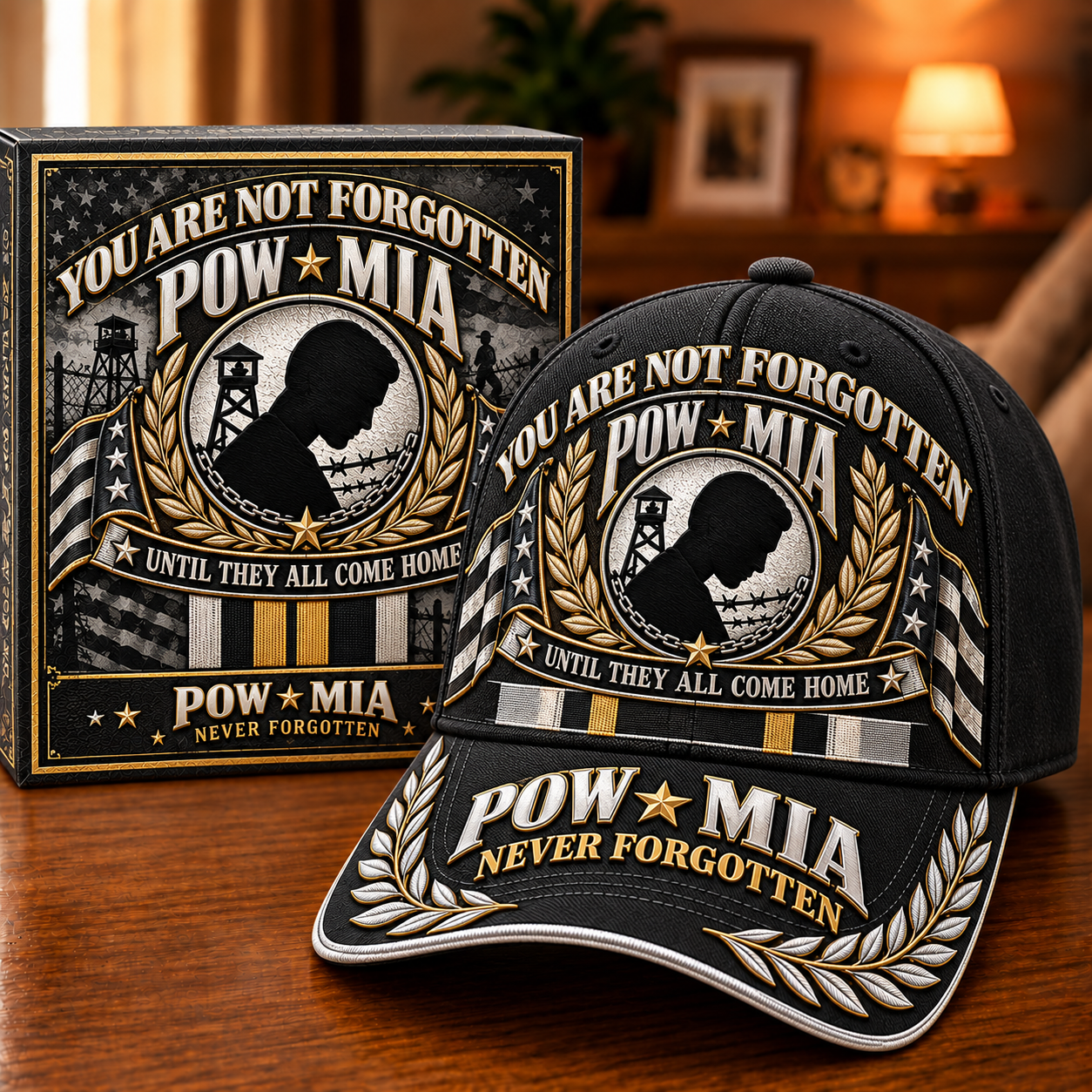 🎖️ POW / MIA Memorial Commemorative Cap — You Are Not Forgotten