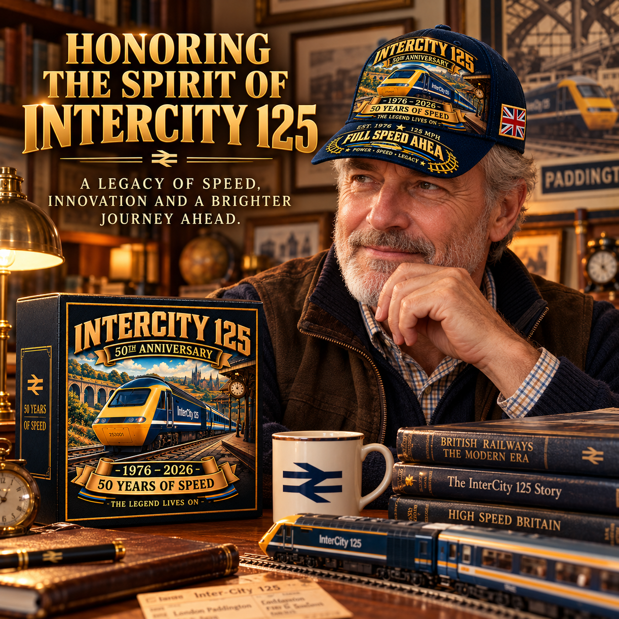 🚆 InterCity 125 50th Anniversary Commemorative Cap