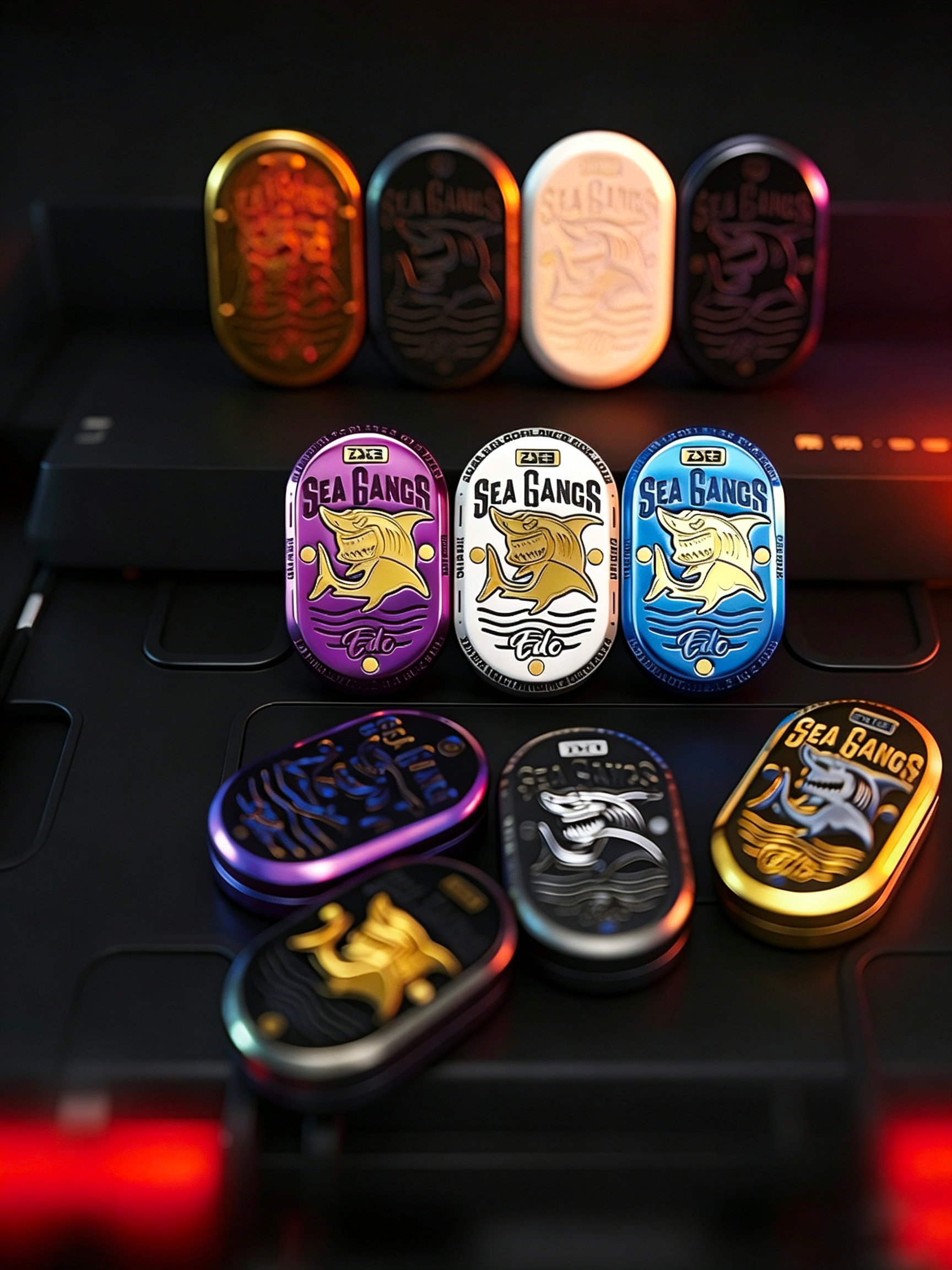 Sea Shark Rhythm EDC Sliding Card Tool （by HALOO PLAYER x SEAGANGS）