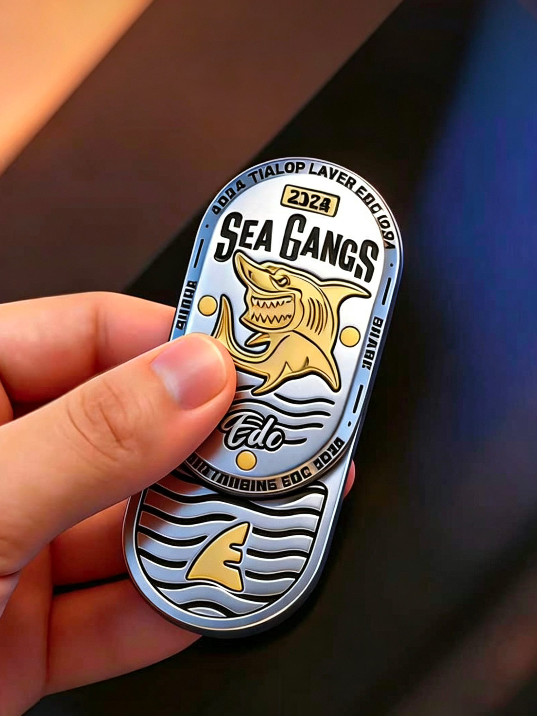 Sea Shark Rhythm EDC Sliding Card Tool （by HALOO PLAYER x SEAGANGS）