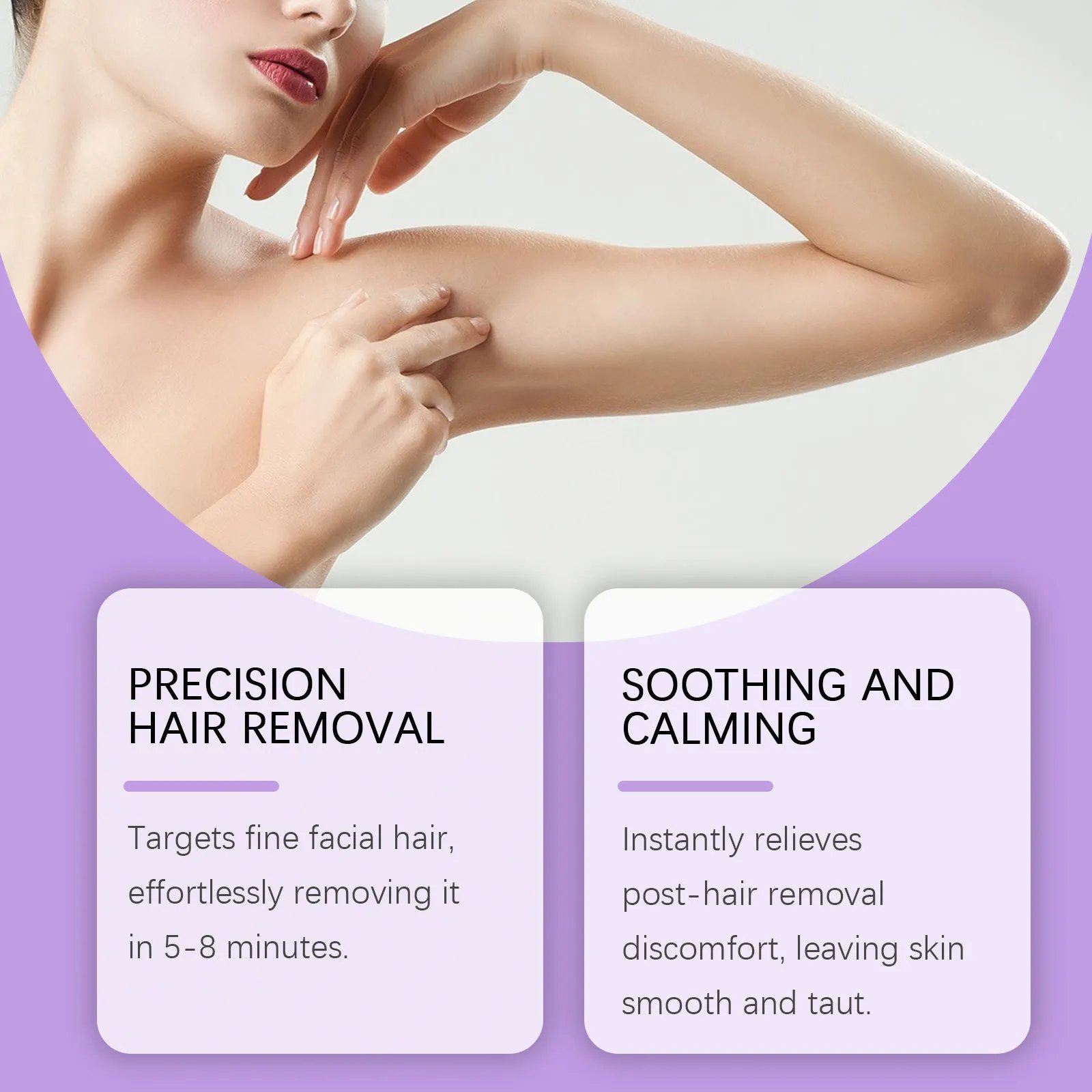 Bikini Pain-Free Hair Removal Cream for Sensitive Skin,Gentle Citrus Sensitive Skin Hair Removal Cream&Spray