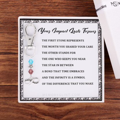 Your Impact Lasts Forever Poem & Charm, Infinity