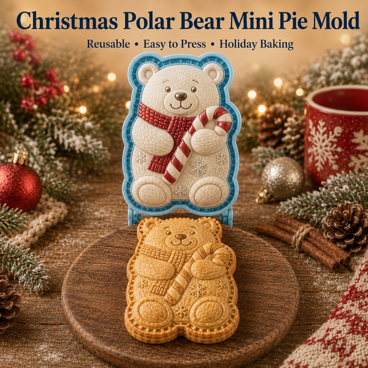 🔥Only $16.99 Last Day Promotion!✨ 🎄16-Design Christmas Mini Pie Mold Collection 🥧
