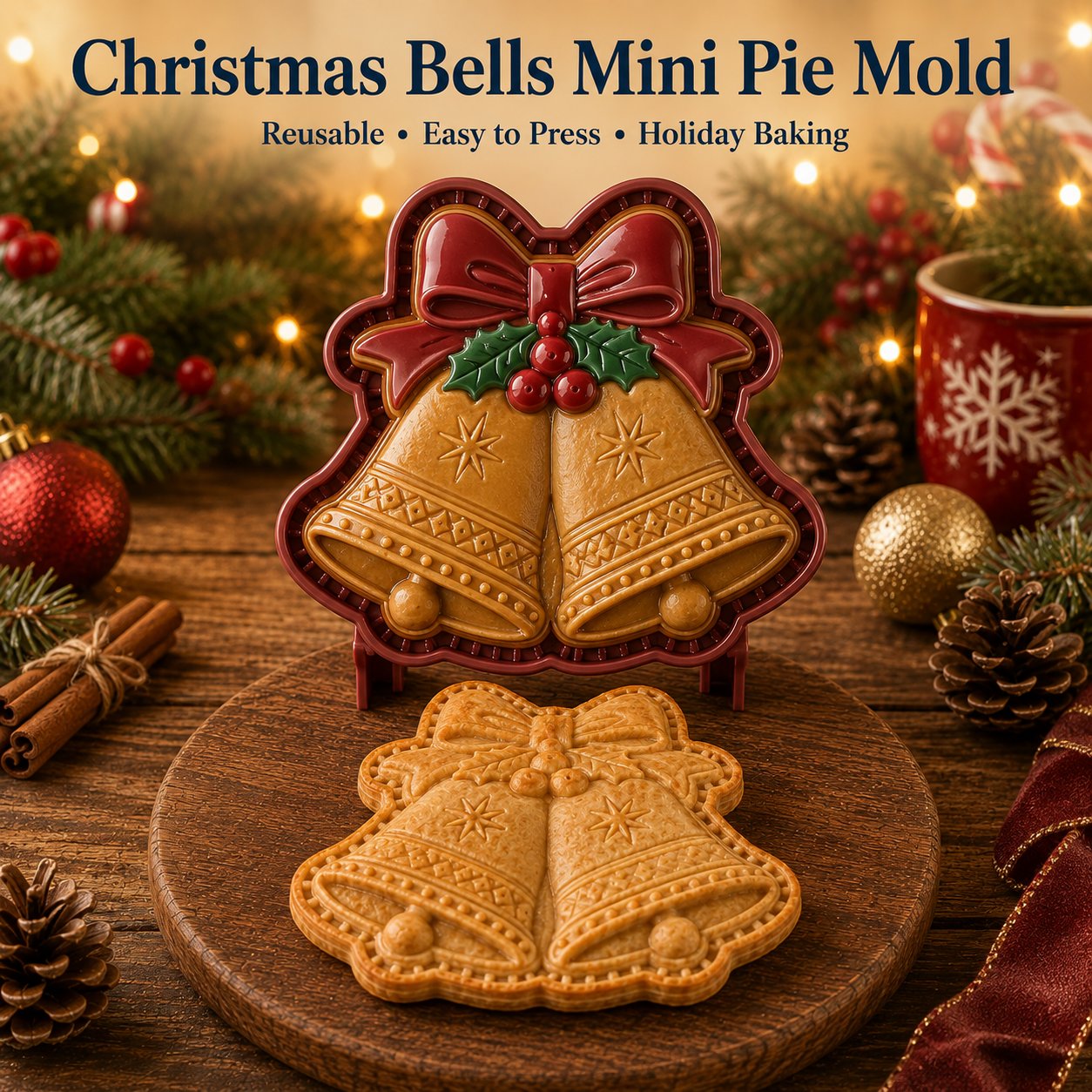 🔥Only $16.99 Last Day Promotion!✨ 🎄16-Design Christmas Mini Pie Mold Collection 🥧