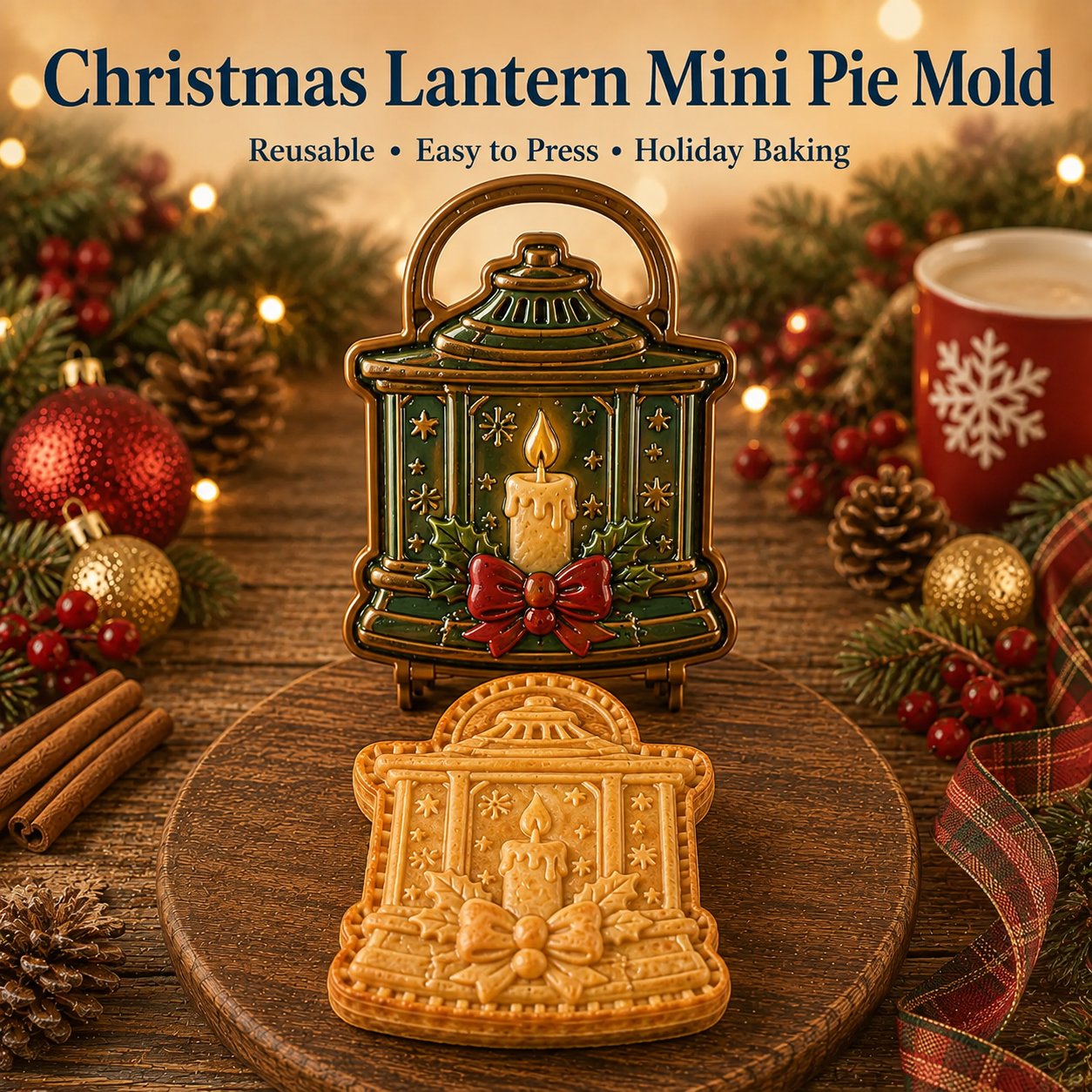 🔥Only $16.99 Last Day Promotion!✨ 🎄16-Design Christmas Mini Pie Mold Collection 🥧