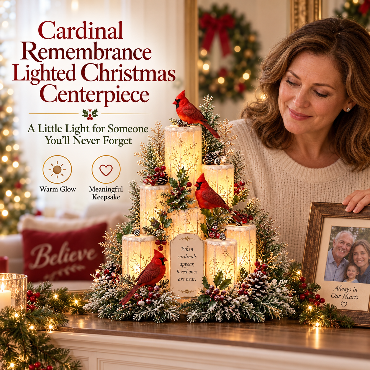 LED Candle Centerpiece