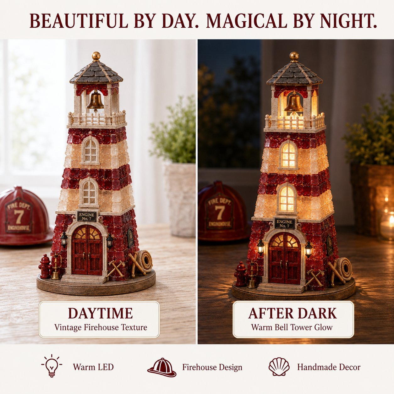  🚒Vintage Firehouse Mosaic Light DIY Kit 💕