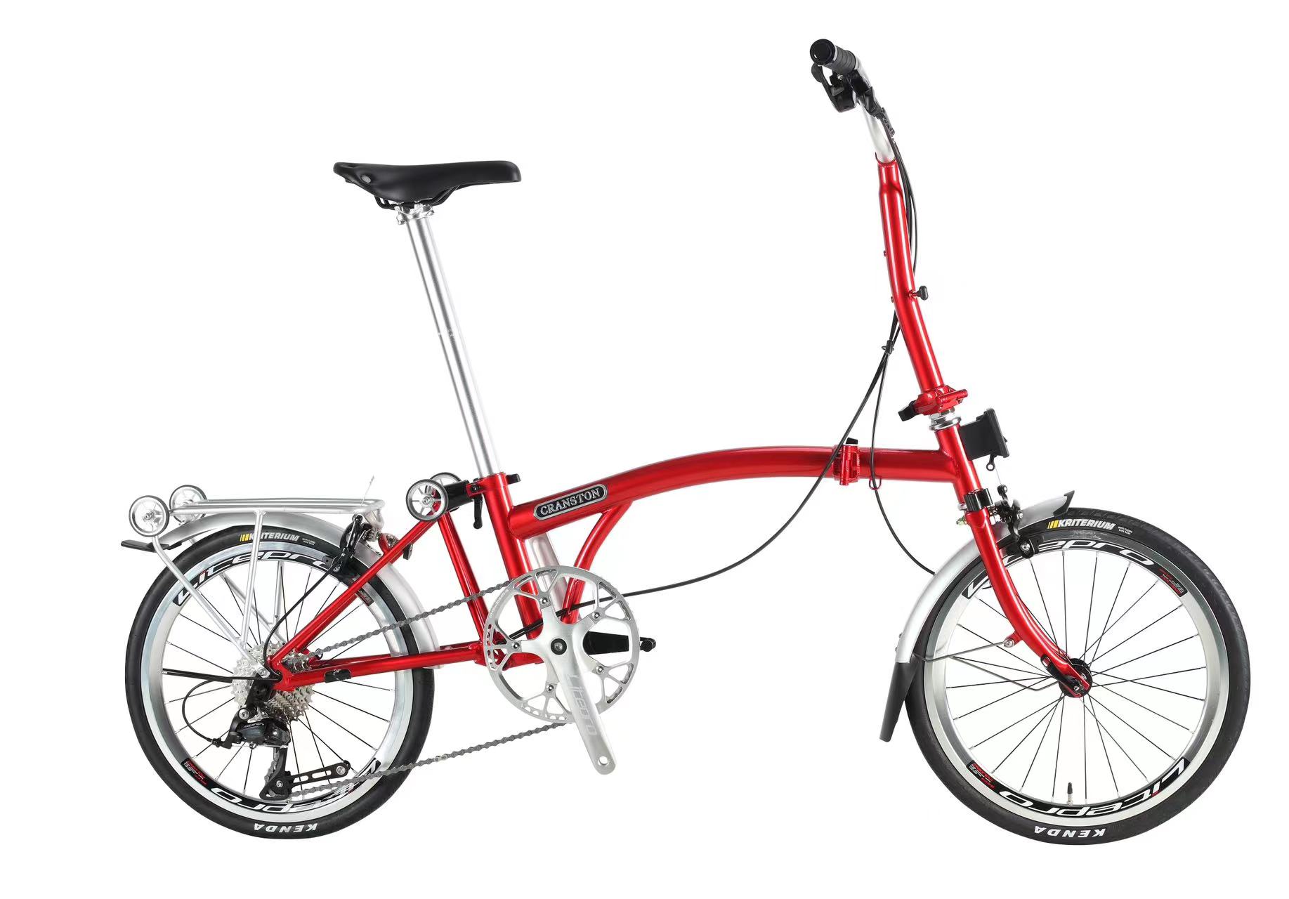 CRANSTON R20 20inch Tri-folding Bike 9speed Foldable Bicycle Molybdenum Steel Frame Ybar M bar 9S Mini Light Weight Folding Bike