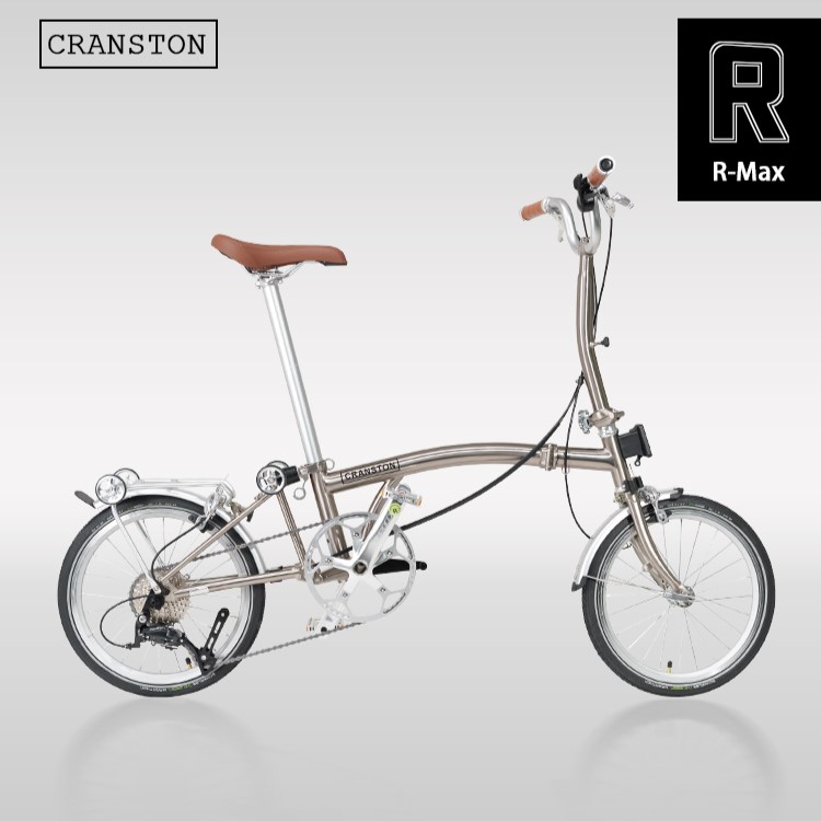 CRANSTON R9 Max Tri-folding Bike 16-inch 9-speed High Quality Steel Frame Light Weight Foldable Bike S bar M BAR Folding Bicycle