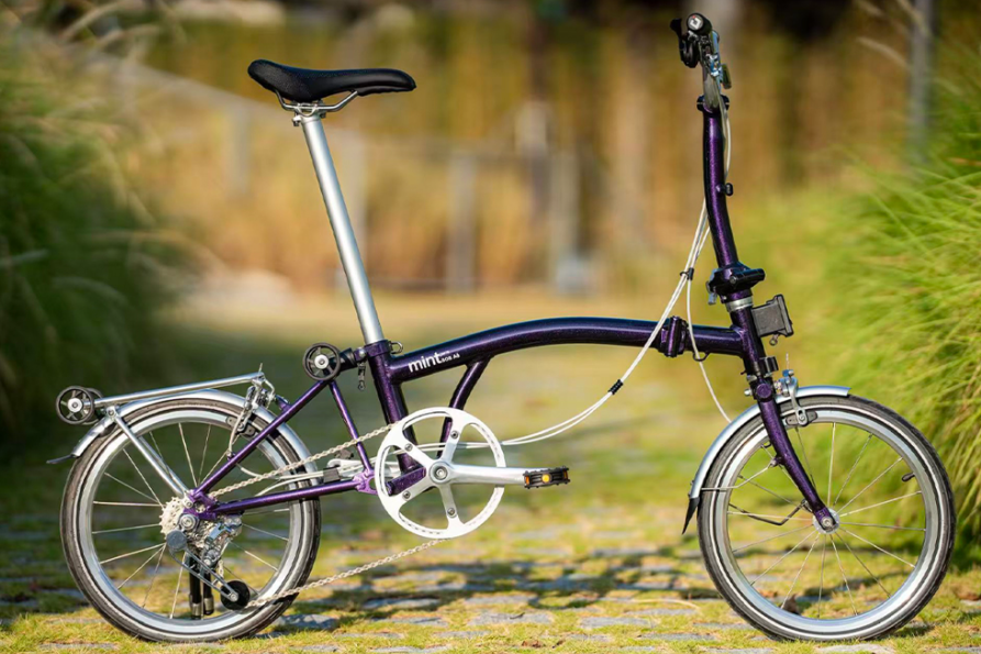 NEW MINT 16inch 6speed BOB A6 Mintparts Aluminum Alloy Frame Tri-fold Bicycle Light Weight Foldable Bicycle Mini Folding Bike