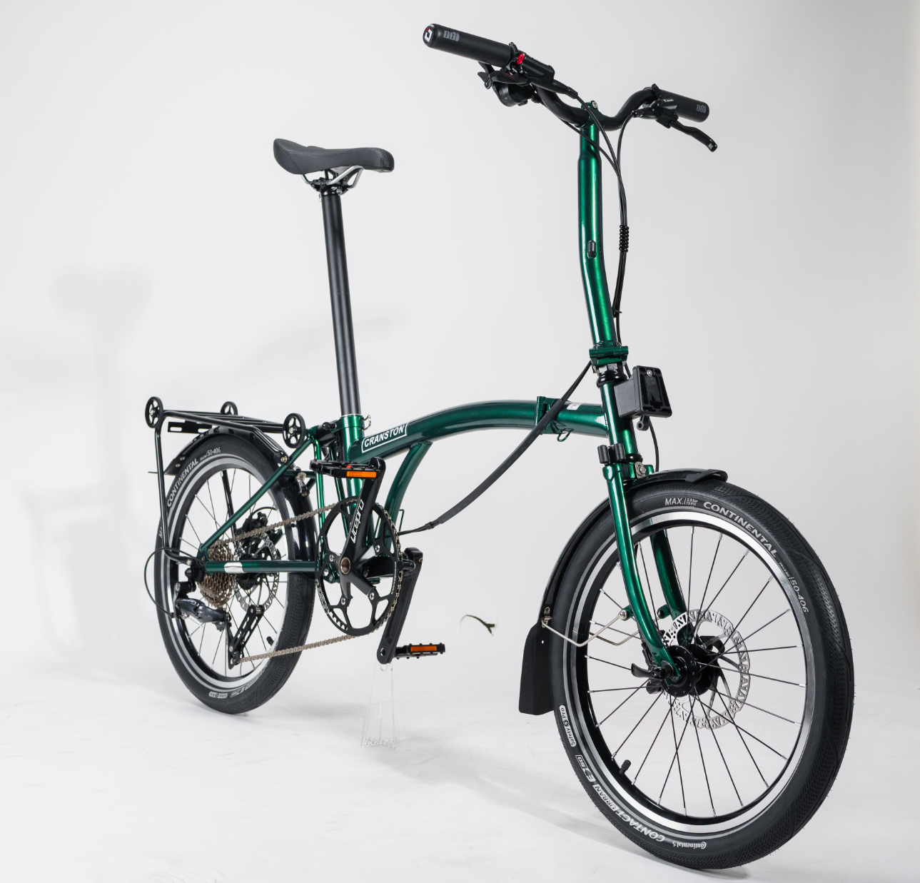 CRANSTON D10 Hydraulic Disc Brake 20INCH 9SPEED Tri-Folding Chromium Molybdenum Steel Foldable Bike 9 Speed Folding Bicycle