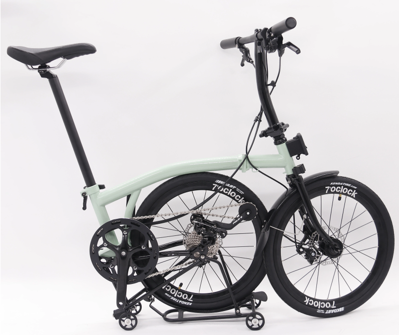 MINT Folding Bicycle 20inch 9speed Disc Brake Foldable High Quality Molybdenum Steel Frame T9D-20D Tri-folding Bike
