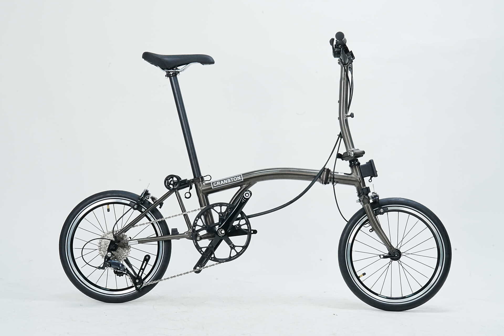 CRANSTON S9eco Aluminum Alloy Frame 16 Inch 9 Speed Tri-fold Bicycle S /Y BAR Light Weight Foldable Bicycle Mini Folding Bike