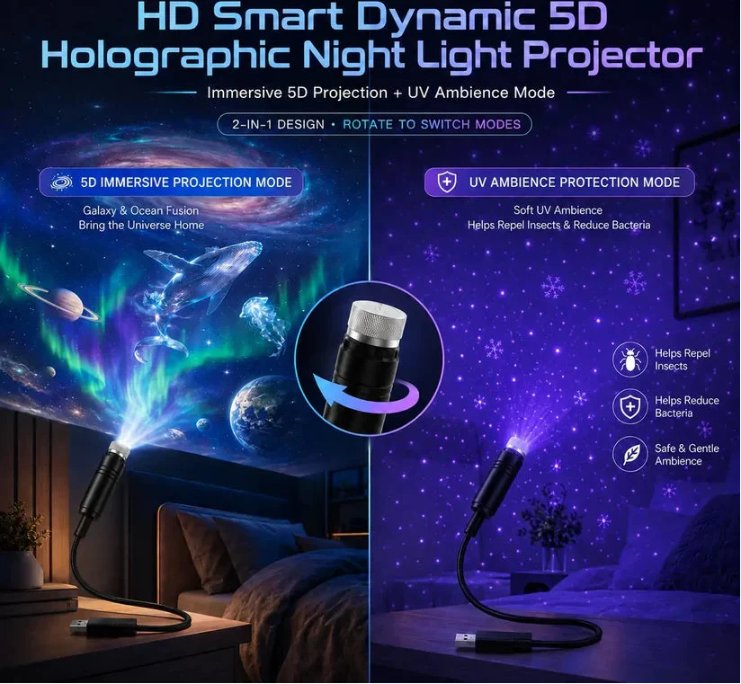 Galaxy Ocean Projector for Bedroom