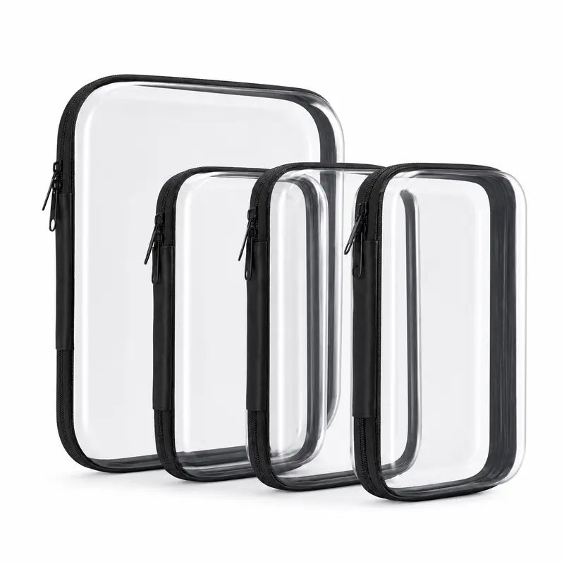 🔥 Limited-Time 49% OFF 🧳 Clear Hard Shell Packing Cubes | 💧 Waterproof PET Travel Organizer Bags