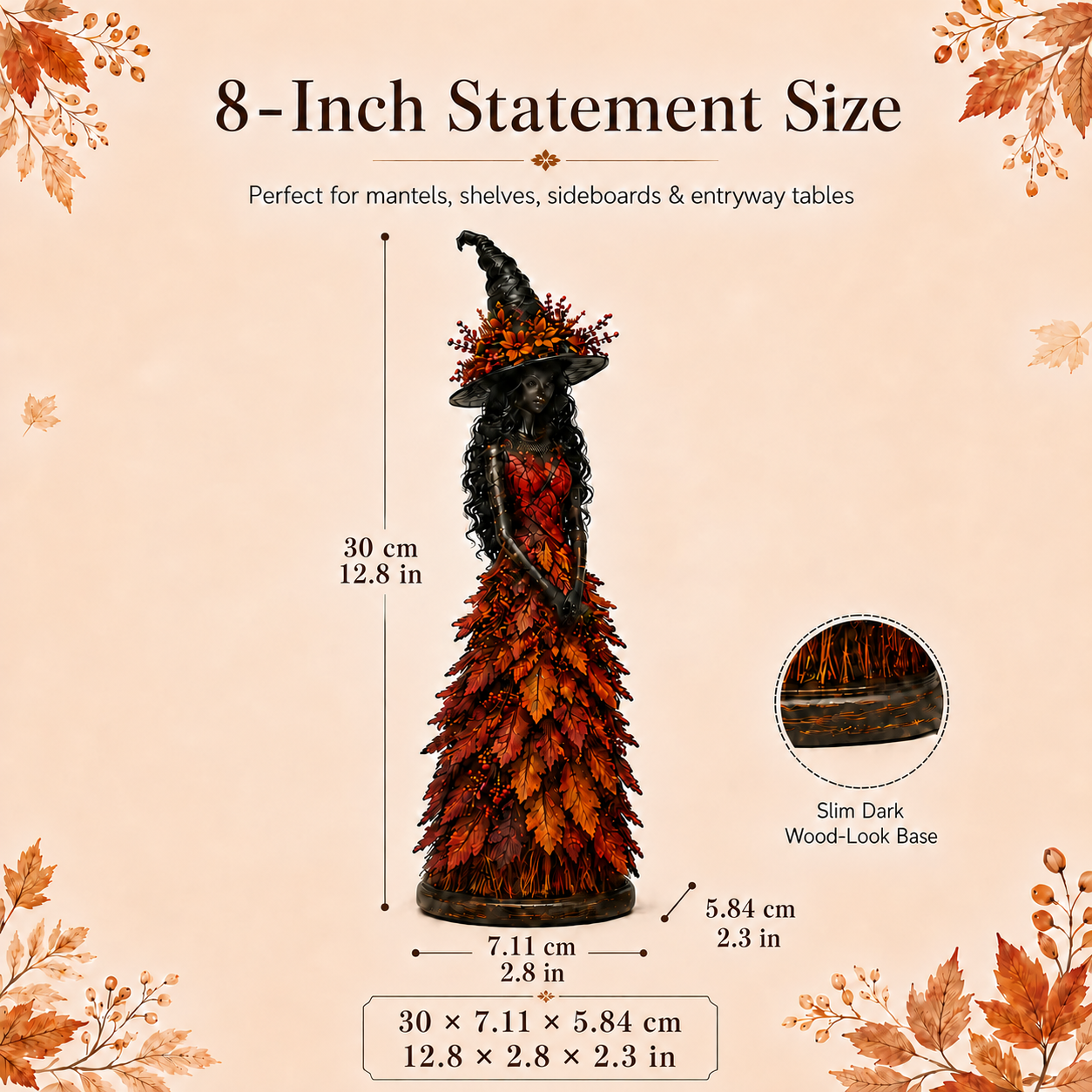 🔥LAST DAY 50% OFF - 🧙‍♀️Enchanted Autumn Witch Figurine 