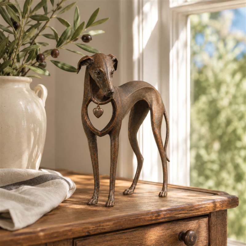 ⭐Heritage Charm French Bulldog Sculpture – Vintage Iron Frenchie Accent for Timeless Interiors