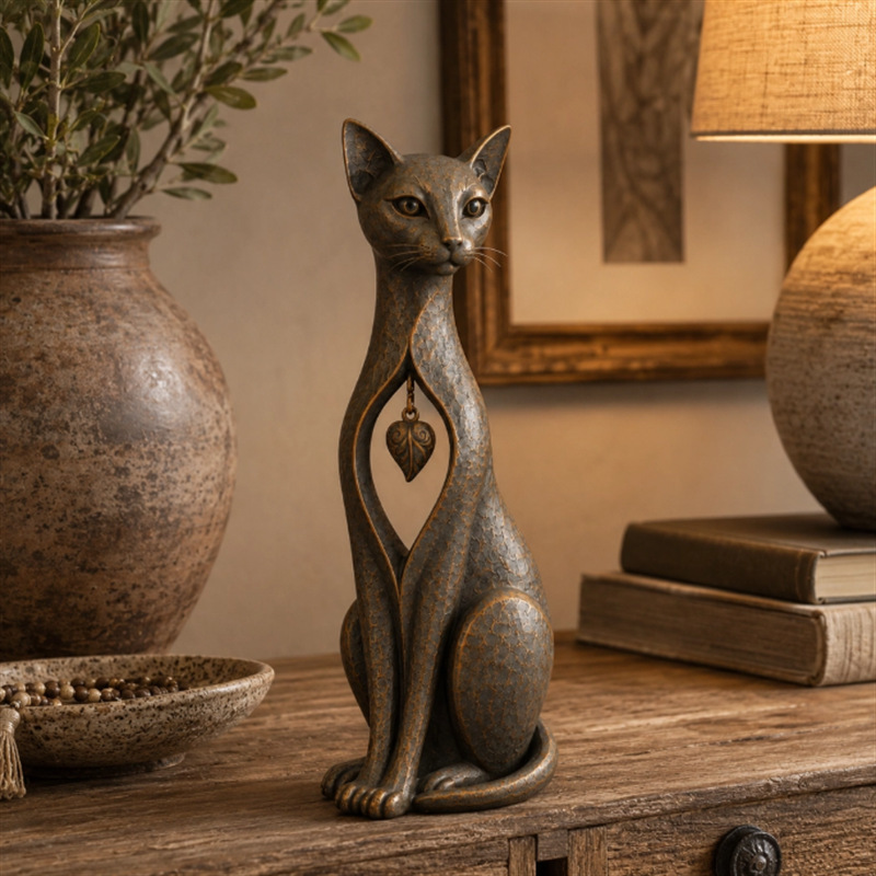 ⭐Heritage Charm French Bulldog Sculpture – Vintage Iron Frenchie Accent for Timeless Interiors