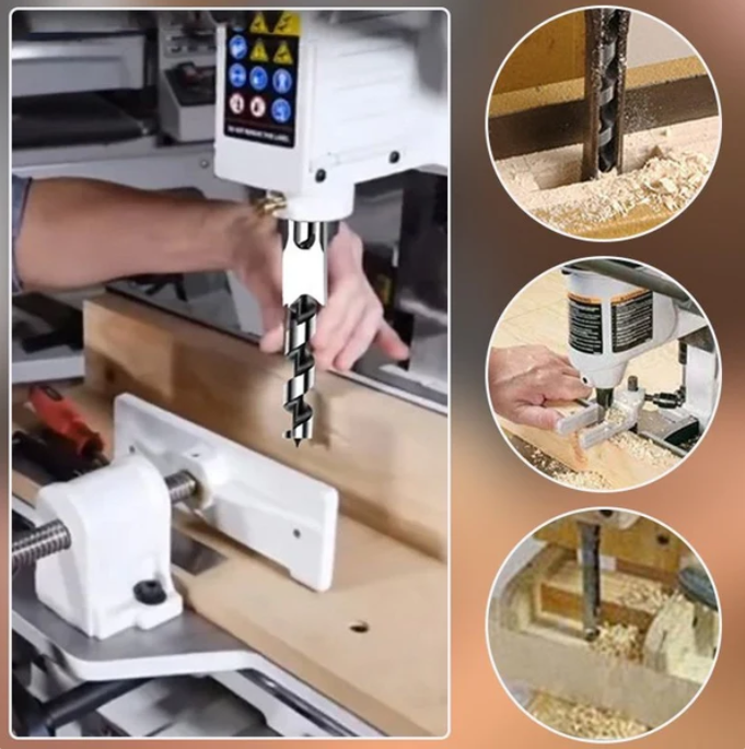 High-Precision Woodworking Mortise Drill Bits