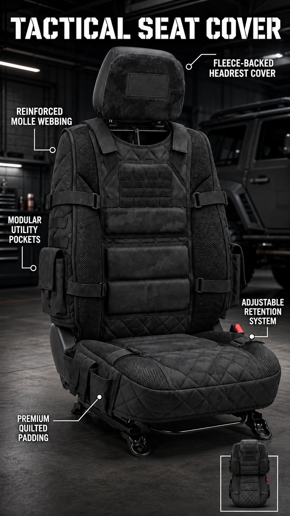 Truck seat organizer