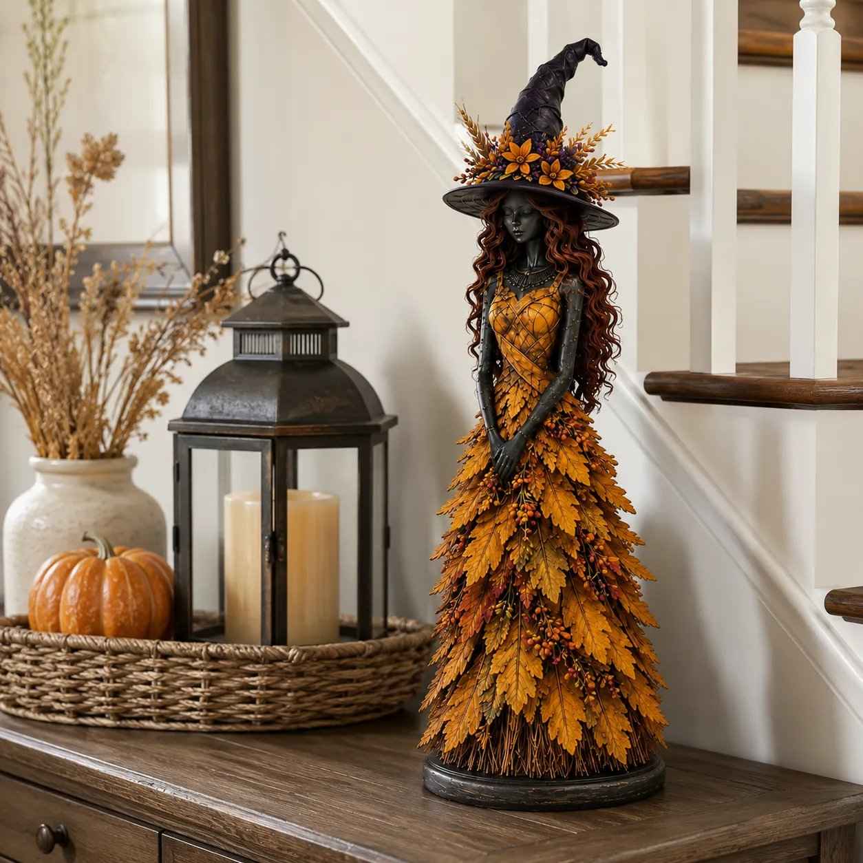 🔥LAST DAY 50% OFF - 🧙‍♀️Enchanted Autumn Witch Figurine 