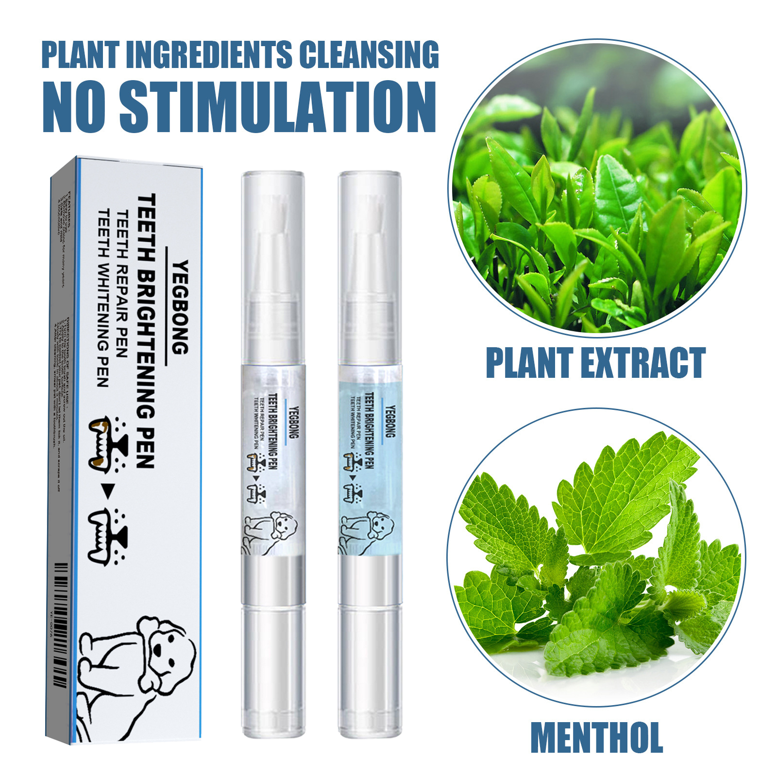 Pet Teeth Whitening Pen for Dogs & Cats – Portable Dental Cleaning Applicator