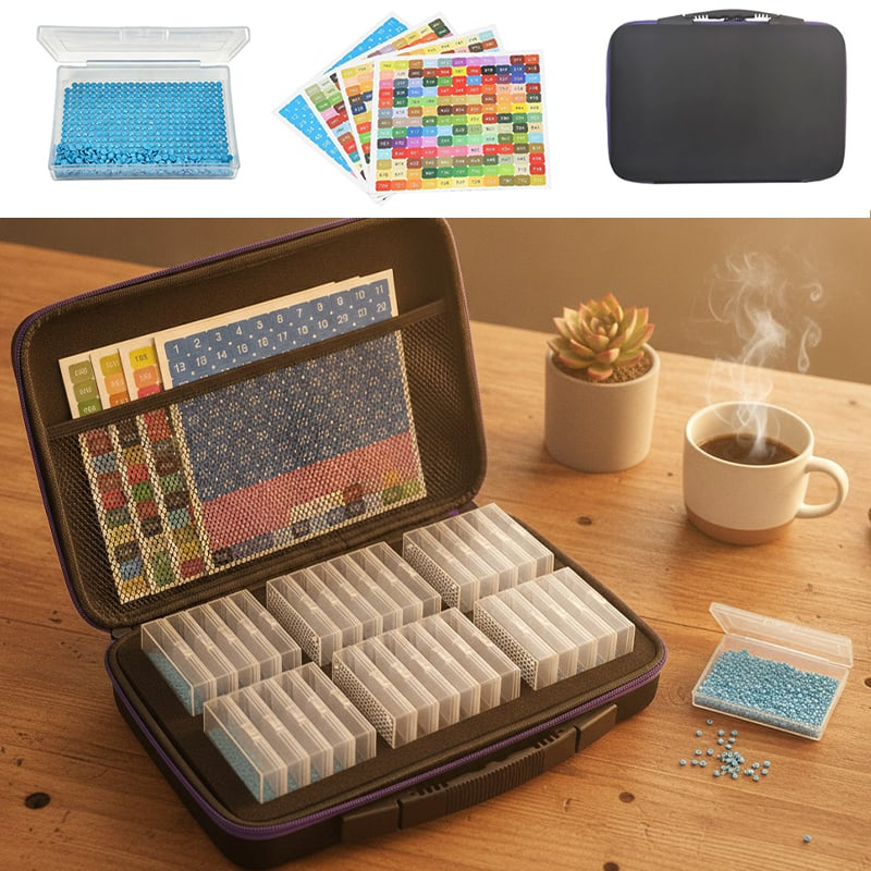 Premium Portable Diamond Painting Organizer Kit