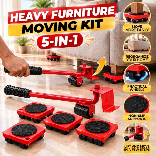 🛋️ Kit de Déplacement de Meubles Lourds 5-en-1