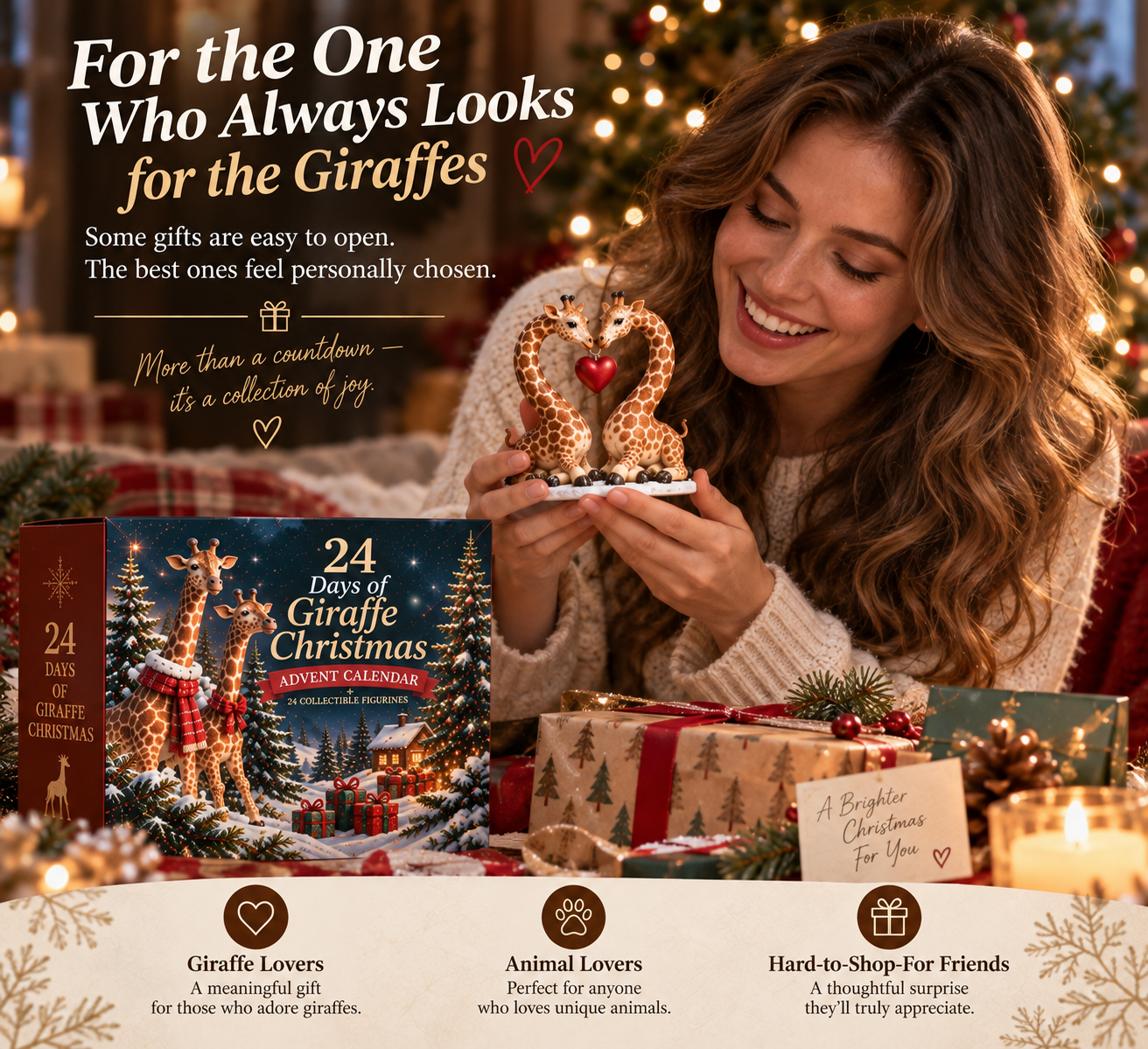 Giraffe Christmas gift for giraffe lovers
