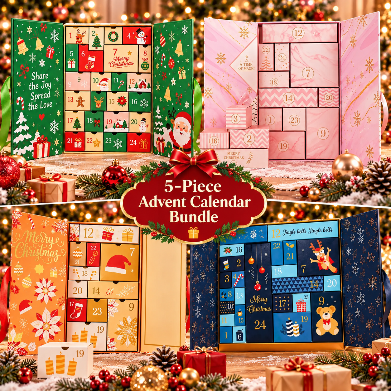 🎄 24 Days of Fragrance Surprises – Christmas Advent Calendar | 24 Mini Scents Included 🎁