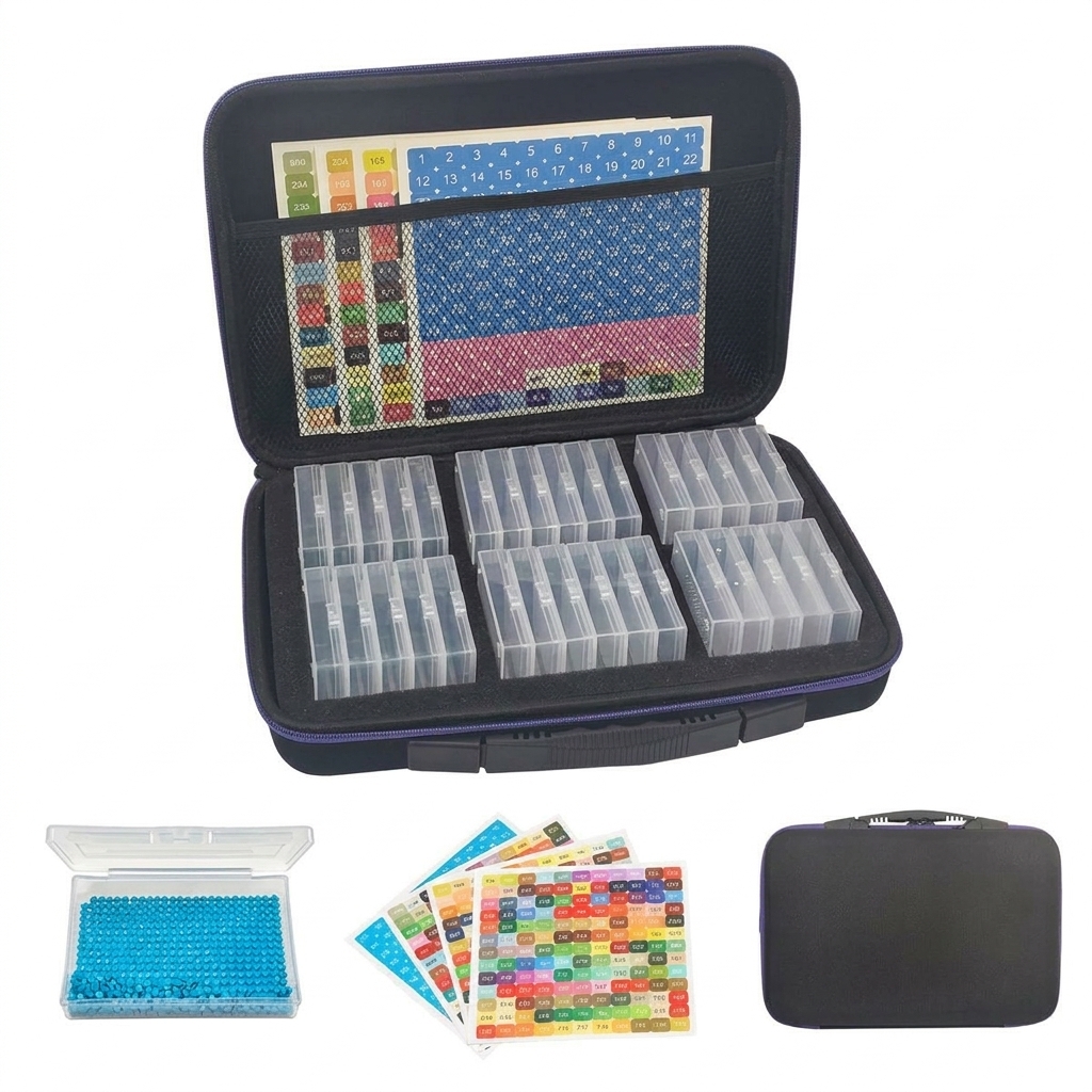 Premium Portable Diamond Painting Organizer Kit