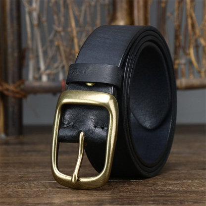 Men's genuine leather handmade retro belt
