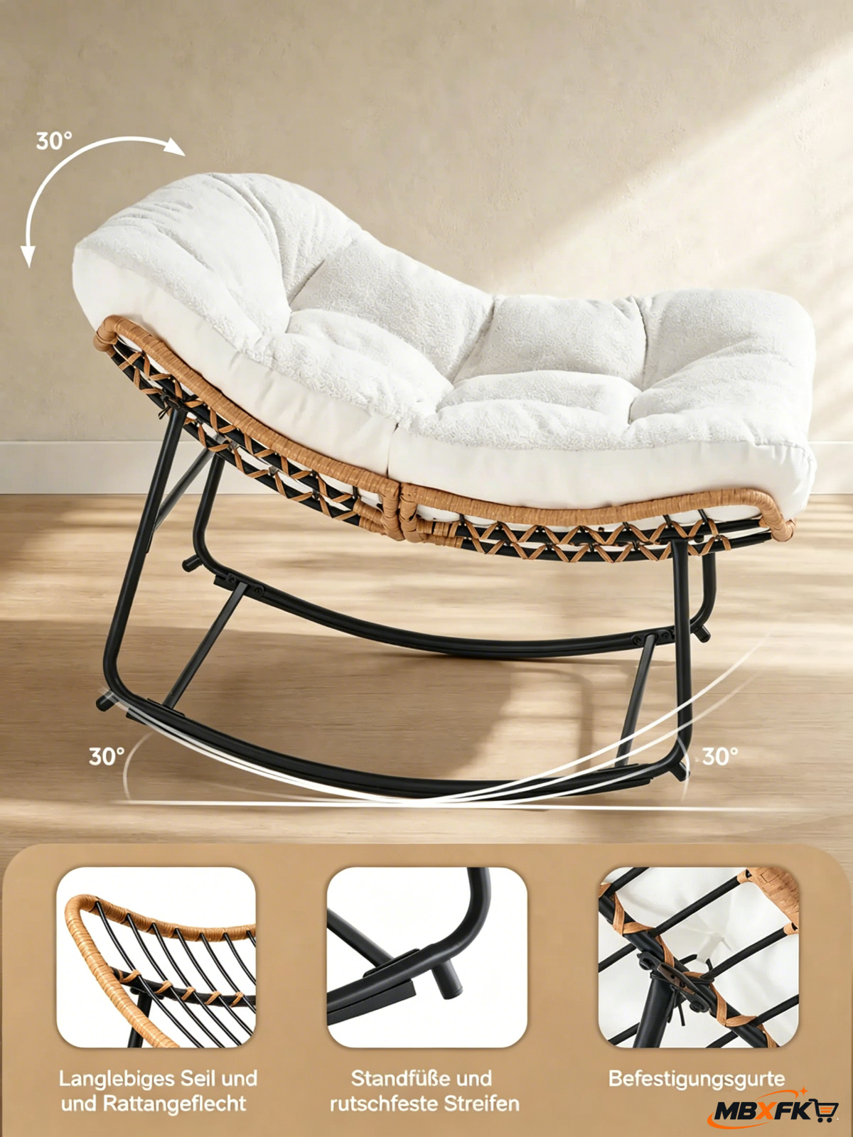 Rocking Chair with Cushion