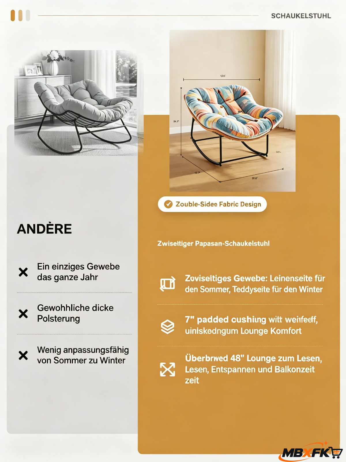 Rocking Chair with Cushion