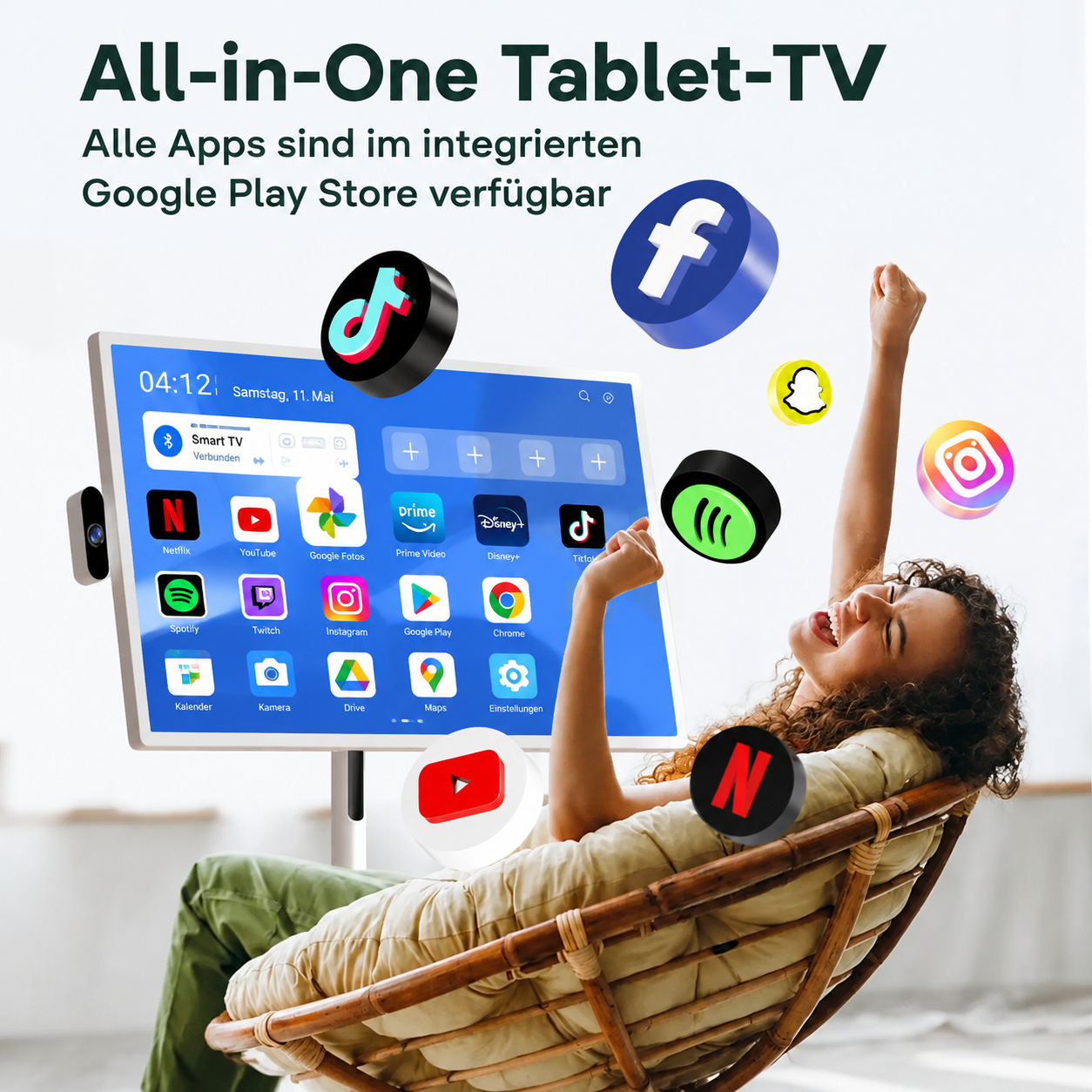 🔥Last Day For Clearance🔥4K Portable TV