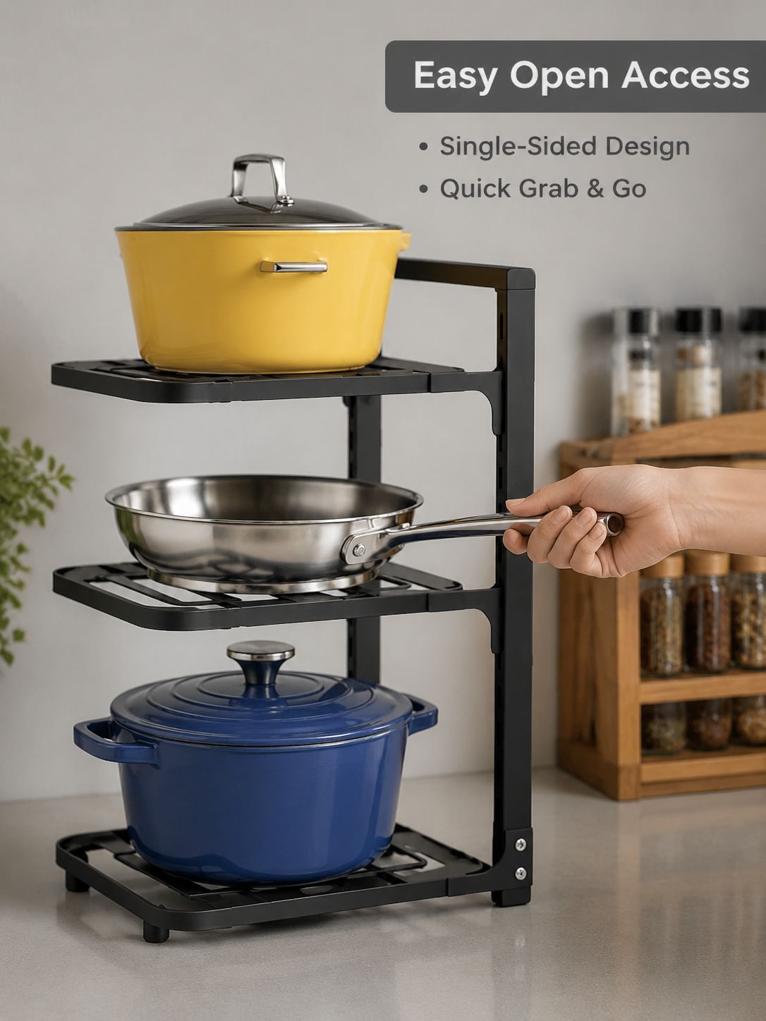 Kitchen Stainless Steel Shelf Storage Rack