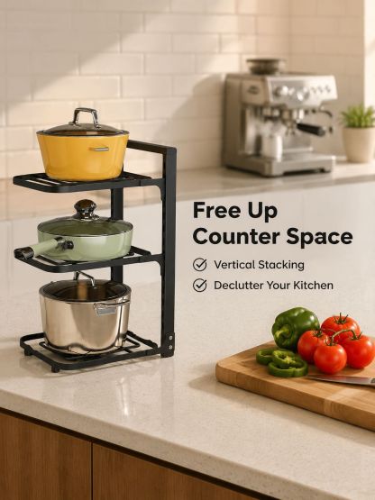 Kitchen Stainless Steel Shelf Storage Rack