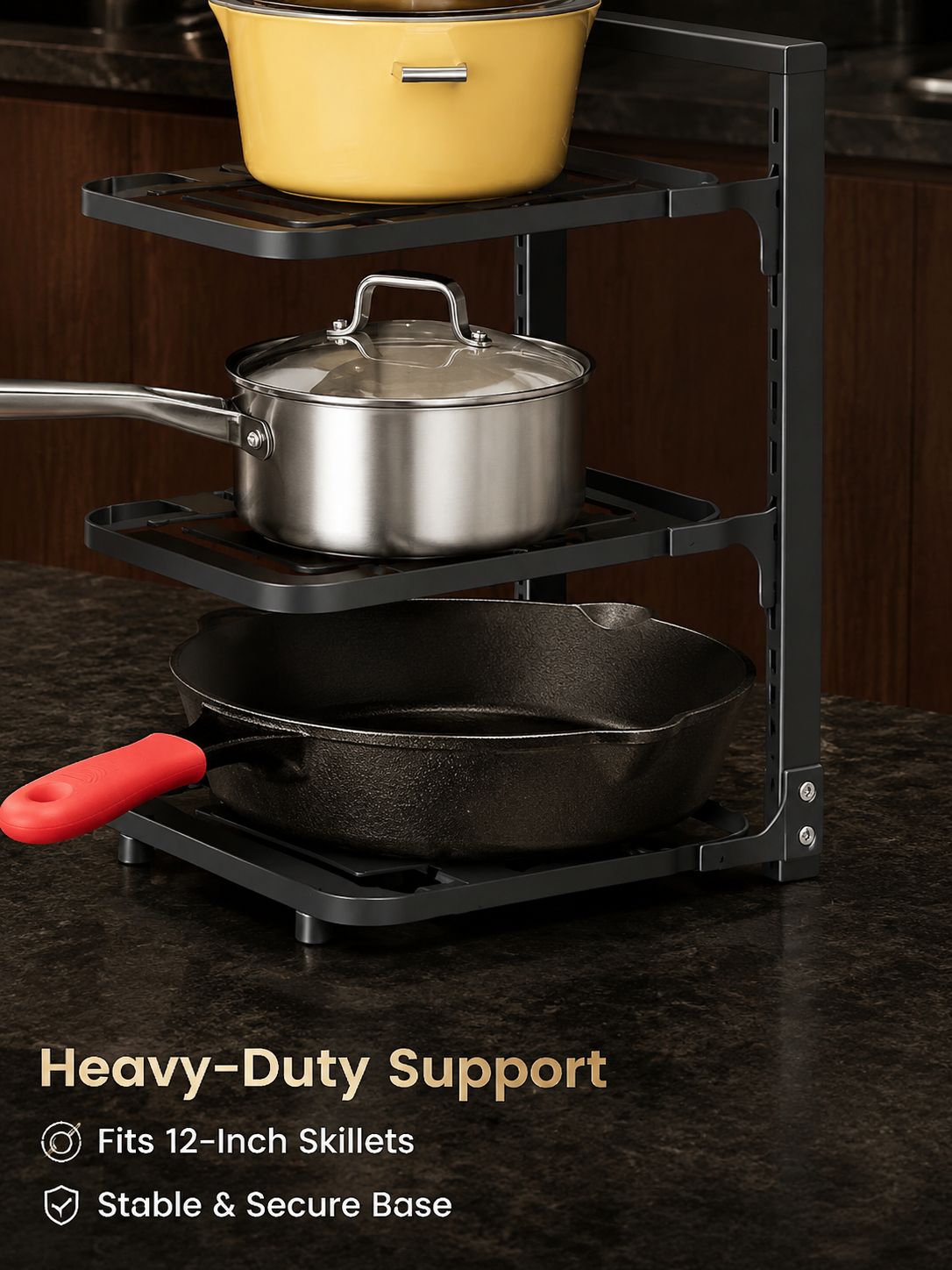 Kitchen Stainless Steel Shelf Storage Rack