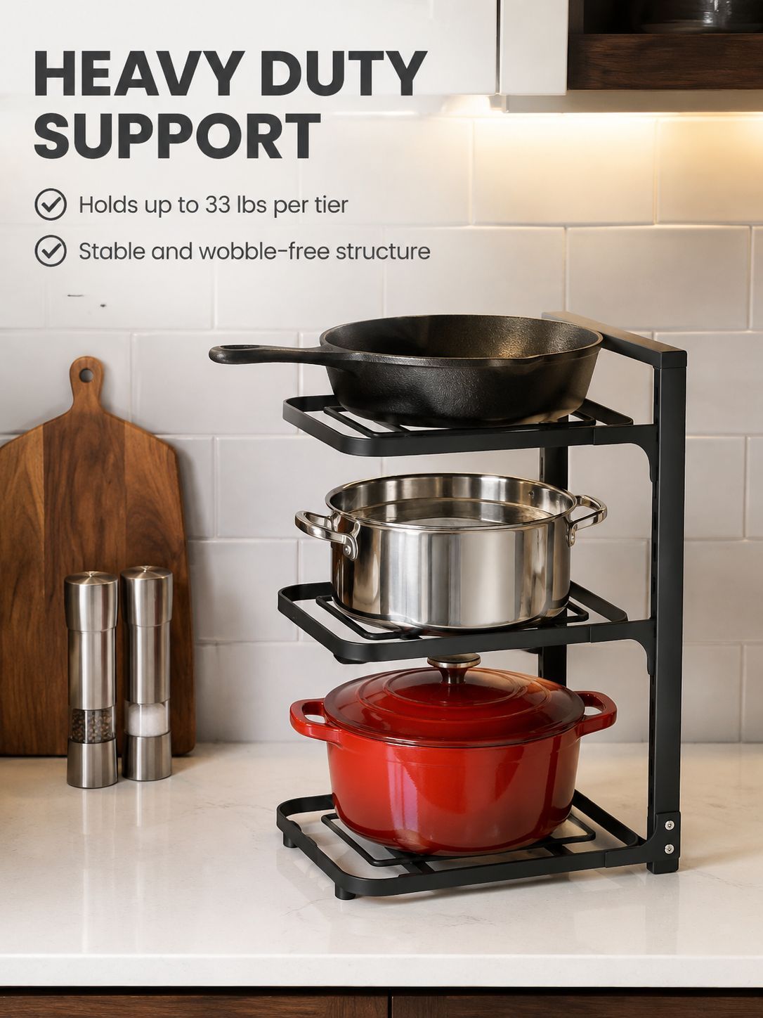 Kitchen Stainless Steel Shelf Storage Rack