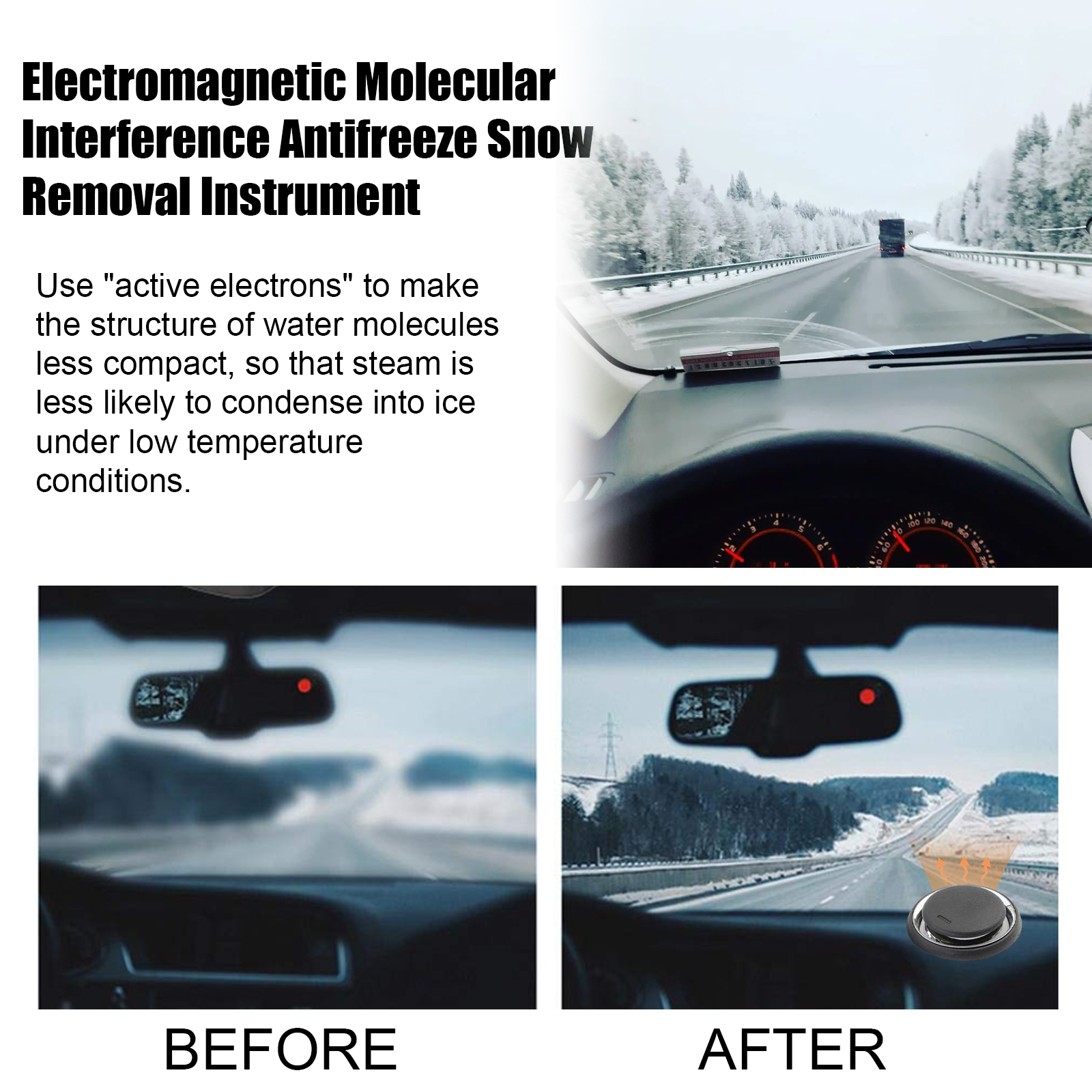 Portable Snow Removal Tool – Convenient Winter Snow Clearing Equipment for Driveways, Walkways & Cars