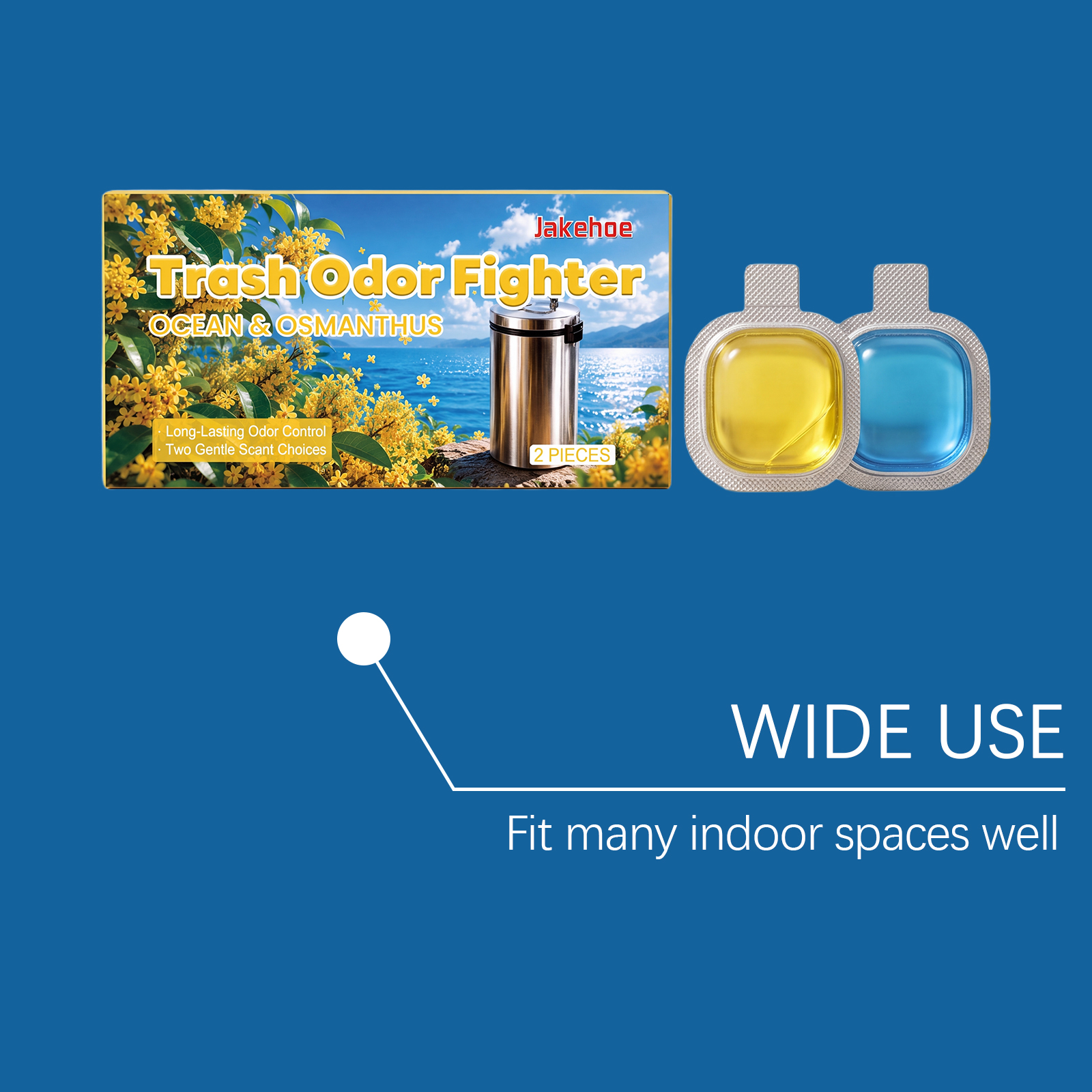 JAKEHOE Garbage Odor Eliminator – Freshness Spray for Trash Cans & Bins