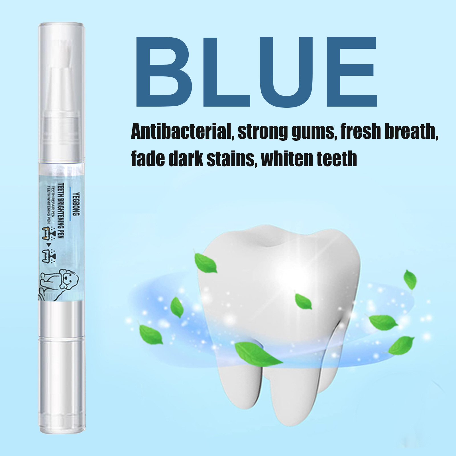 Pet Teeth Whitening Pen for Dogs & Cats – Portable Dental Cleaning Applicator