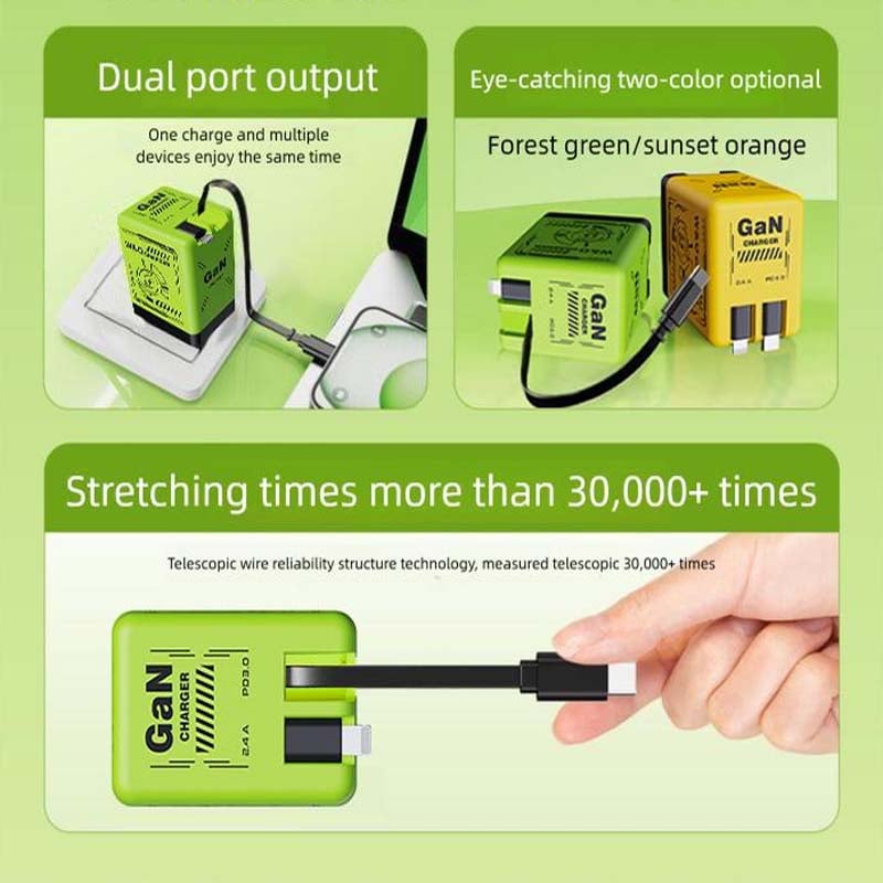 Dual PD Charger – Compact USB-C Fast Charger for Phones, Tablets & More