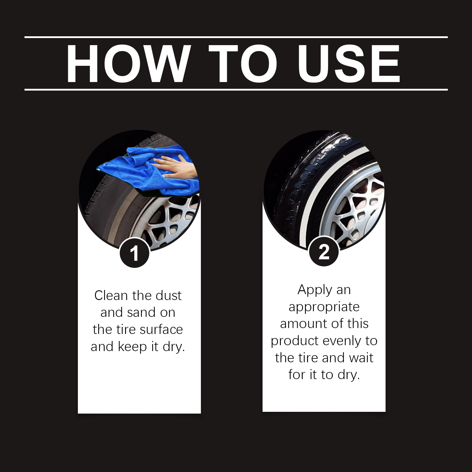 RAYHONG Tyre Nourishing Cream – Tire Shine & Protection Restorer for Cars