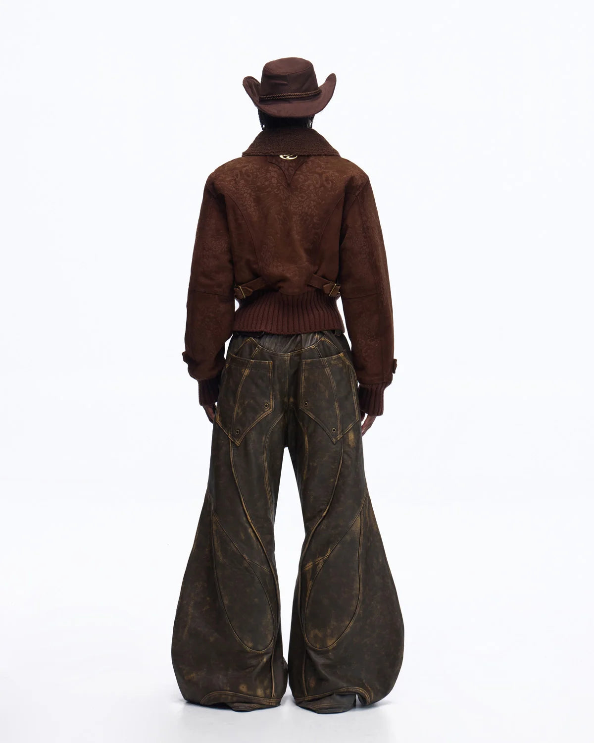 Personsoul Silk-finished Nubuck Cowhide Vintage Jacket