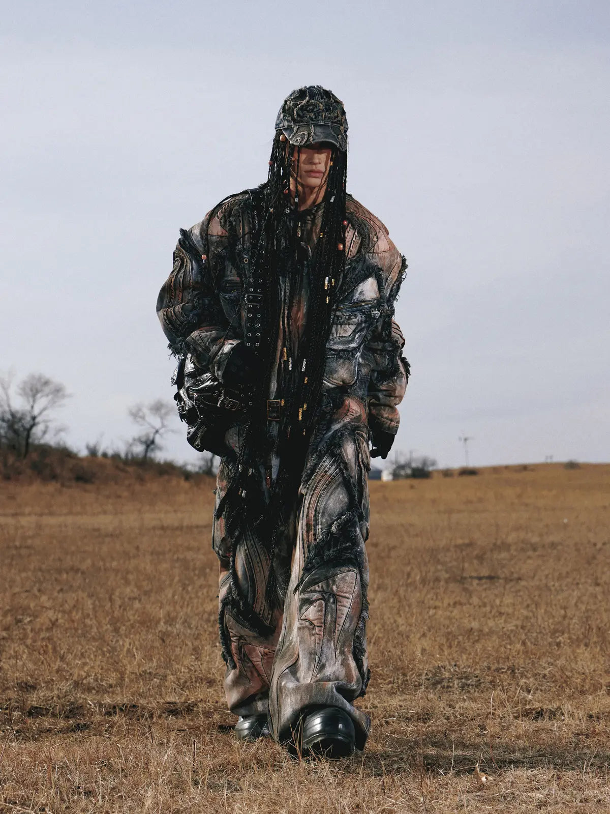 Graffiti Mud Wash Denim Jacket 
