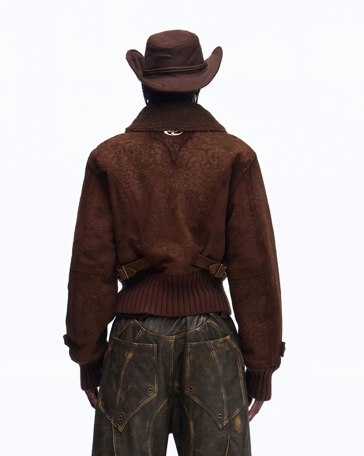 Personsoul Silk-finished Nubuck Cowhide Vintage Jacket